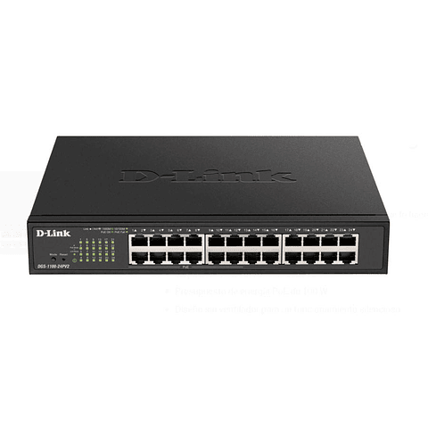 Switch D-Link 24-Ports Gigabit 12 P DGS-1100-24PV2