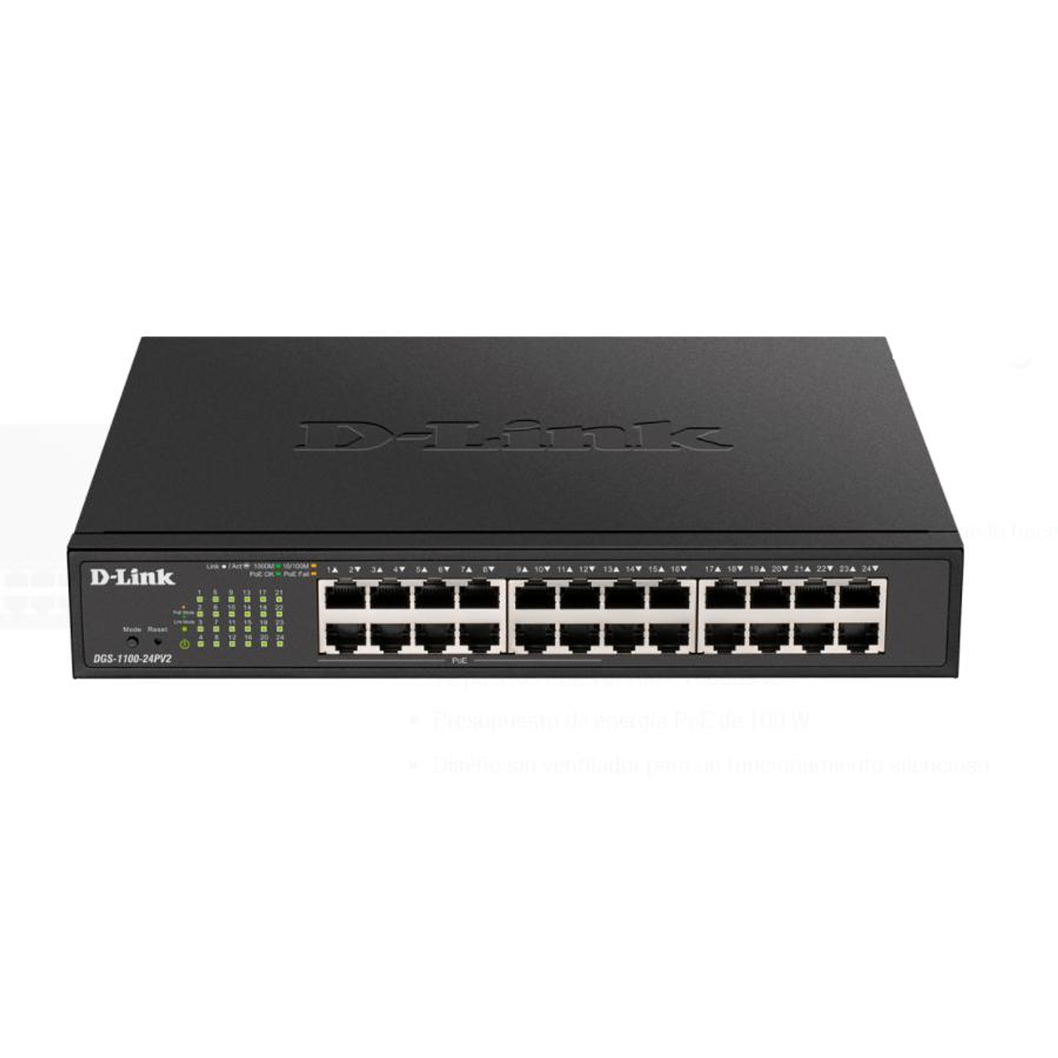 Switch D-Link 24-Ports Gigabit 12 P DGS-1100-24PV2 1