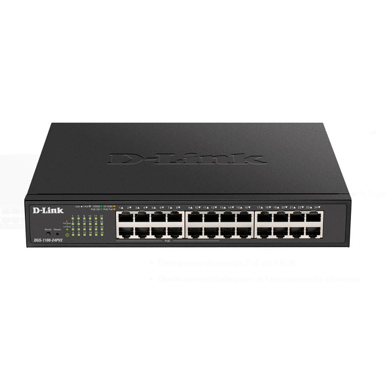 Switch D-Link 24-Ports Gigabit 12 P DGS-1100-24PV2 1