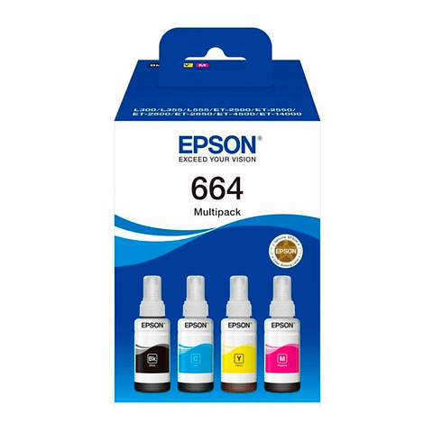 Tinta Juego De S T664 / Pack De 4 Unidades T664520-4P