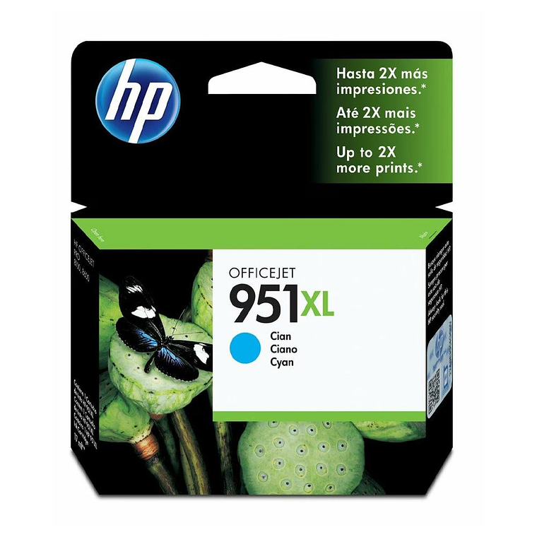 Tinta Hp 951Xl Cyan Officejet Ink Cartridge CN046AL 1