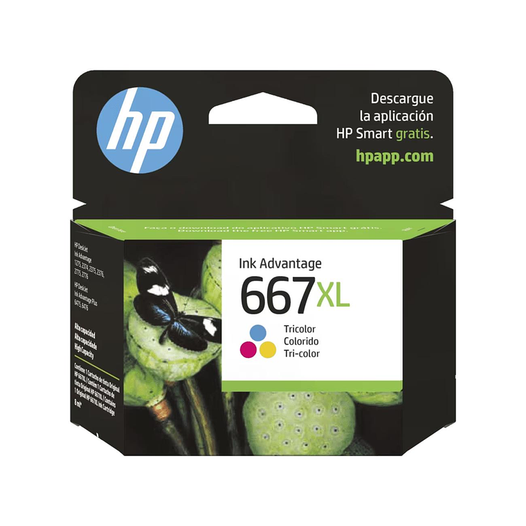Tinta Cartucho De Hp 667Xl Tricolor 3YM80AL 1