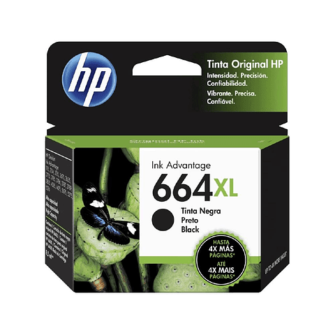 Tinta Hp 664 Xl Black Ink Cartridge F6V31AL