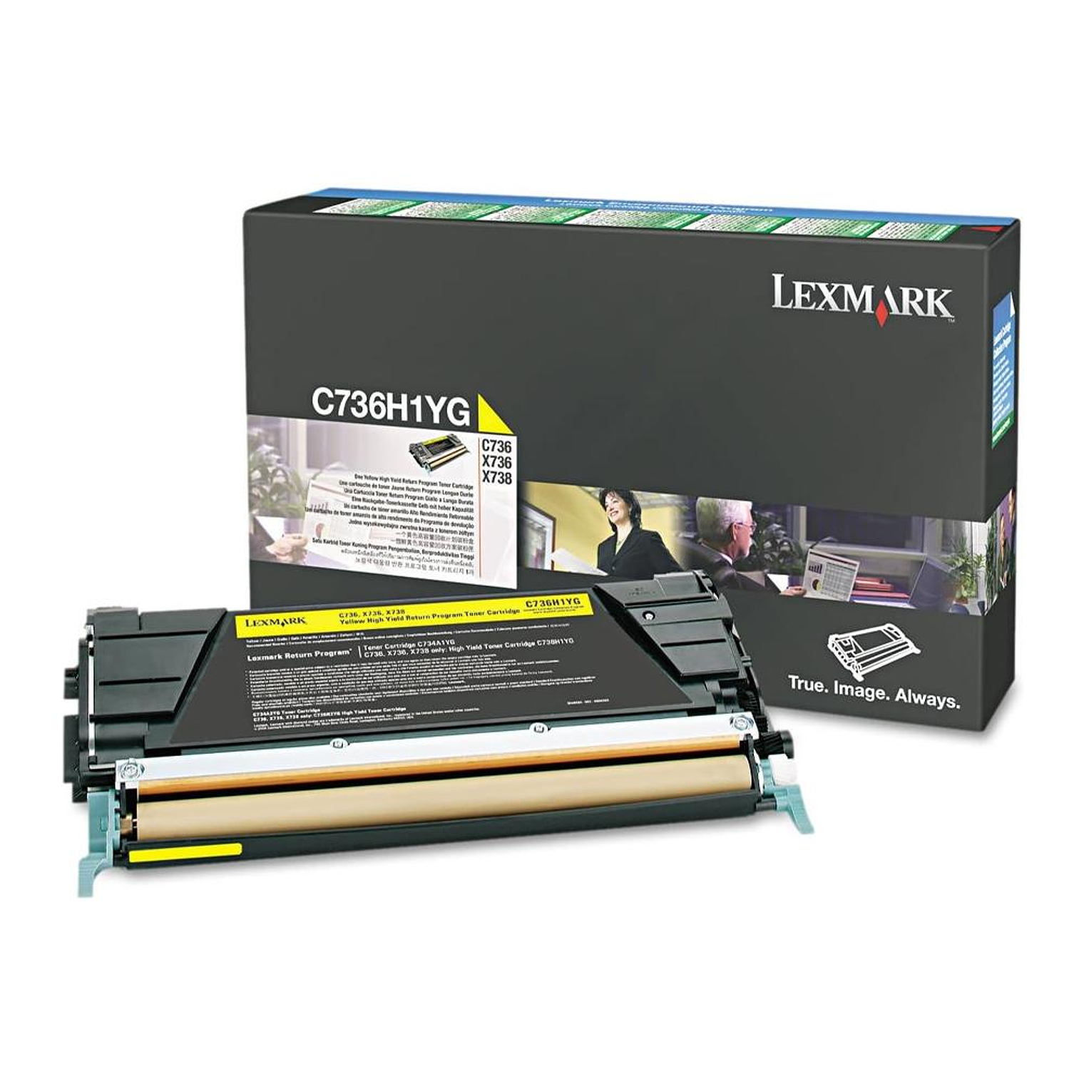 Toner Yellow High Cartridge 10K C736H1YG 1