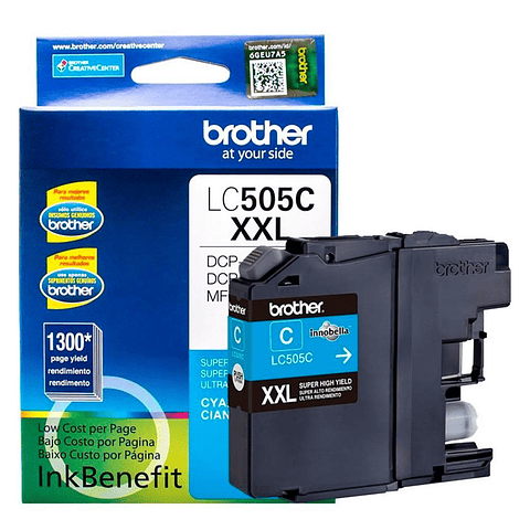 Cartucho Brother Lc505C(Dcp-J105/100-Mfc-J200) LC505C