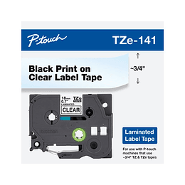 Cinta Brother Tze141 Texto Negro Fondo Transparent