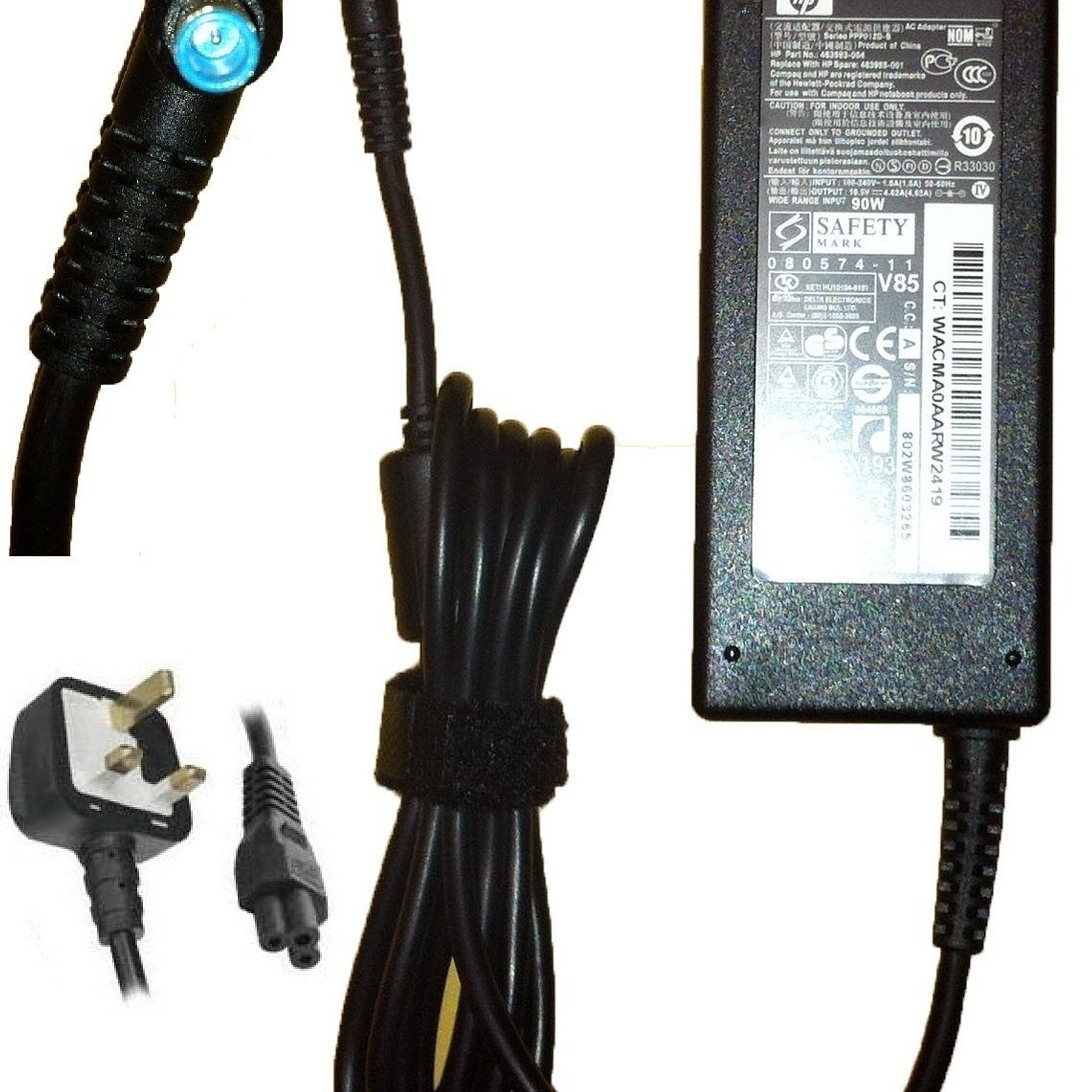 Cargador Original HP 90W 19.5V 4. 710413-001 1