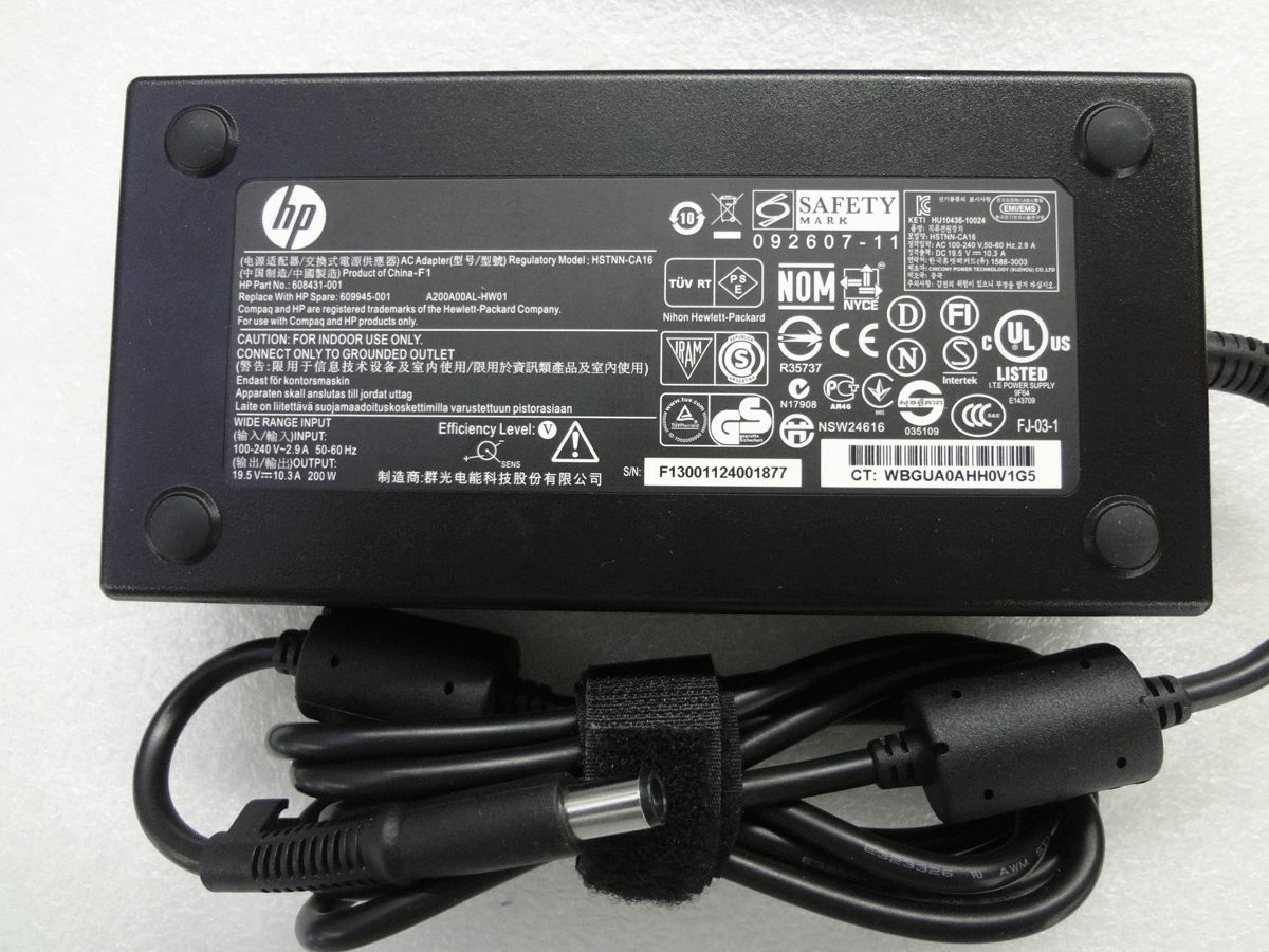 Cargador Original HP 200W 19.5V 1 910845-001 1