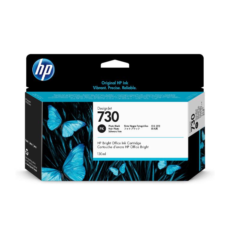 Tinta 130-ml Photo Black DesignJet Ink Cartridge P2V67A 1