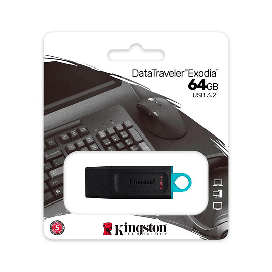 Pendrive Kingston USB3.2Gen1 DataTraveler Exodia M DTXM/64GB