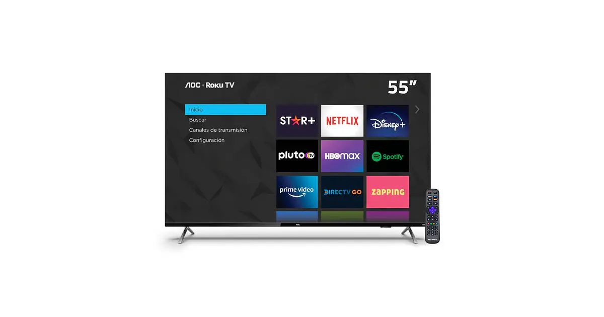 Smart TV AOC Roku TV LED 55 UHD 4K 55U6125 - ASC Parts
