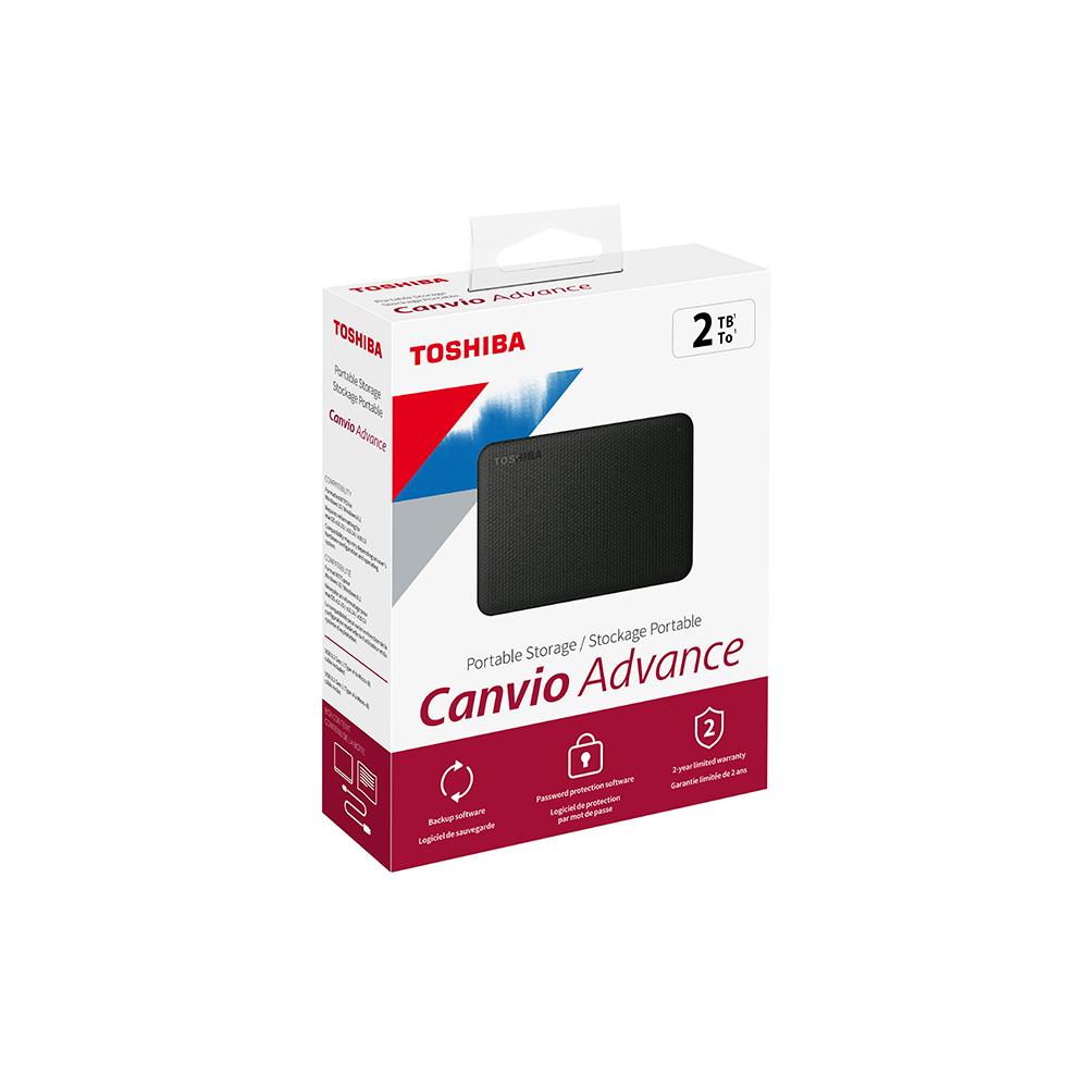 Disco Duro Toshiba 2TB Externo Canvio Advance Negr HDTCA20XK3AA 1