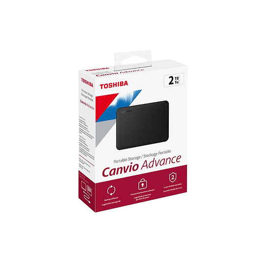 Disco Duro Toshiba 2TB Externo Canvio Advance Negr HDTCA20XK3AA