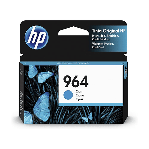 Tinta Cartucho original de HP 964 Cian 3JA50AL