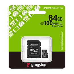 Memoria 64GB micro SDXC Canvas Select Plus Gen3 10 SDCS3/64GB