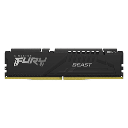 Memoria 16GB 5200MHz DDR5 CL40 DIMM FURY Beast Bla KF552C40BB-16