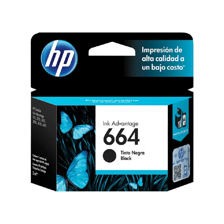 Tinta HP 664 Black Ink Cartridge F6V29AL 1