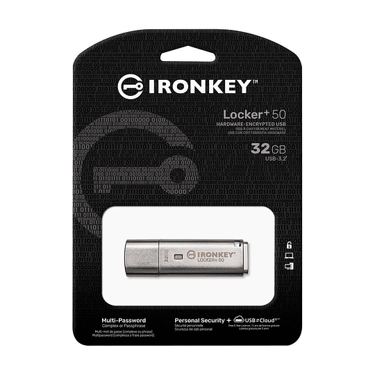 Pendrive 32GB IronKey LockerPlus 50 AES Encrypted IKLP50/32GB