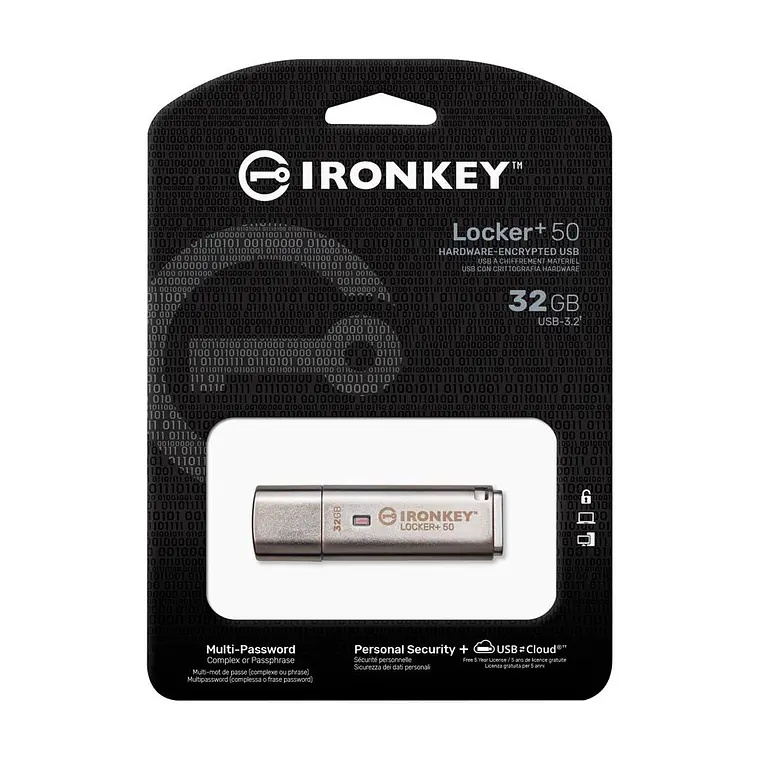Pendrive 32GB IronKey LockerPlus 50 AES Encrypted IKLP50/32GB 1