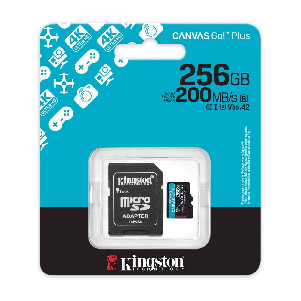 Memoria Kingston 256GBmicroSDXC Canvas GoPlus Gen4 - SDCG4/256GB 1