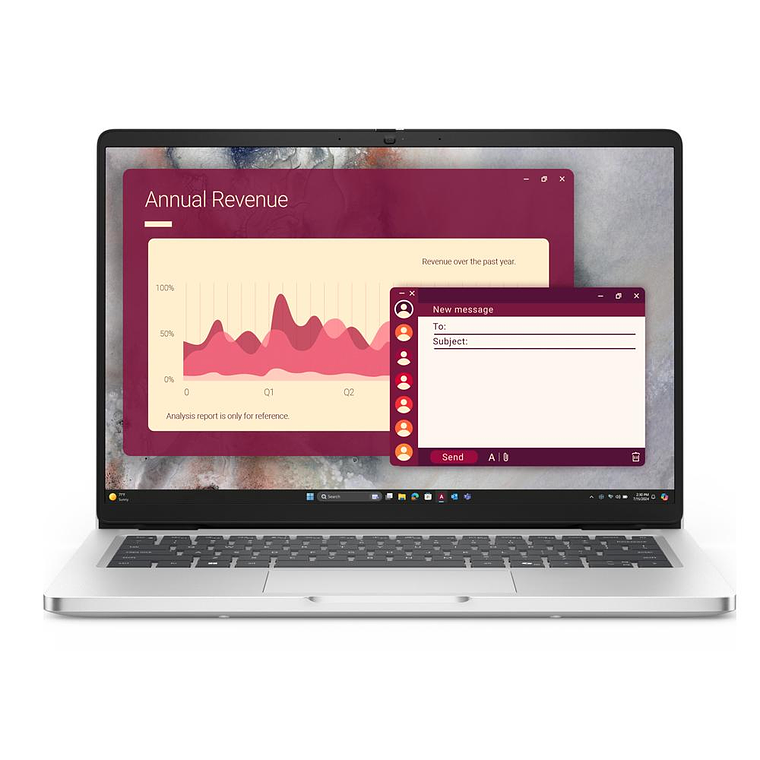 Notebook DELL PRO14 SILVER U7 255U 32GB 1TB W11 3Y - PC14250_U7ARL321T 1