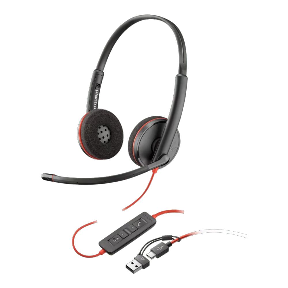 Audifonos HP Poly Blackwire 3220 Stereo USB-C Head - 8X228A6 1