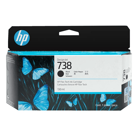 Tinta 130-ml Black DesignJet Ink Cartridge - 498N4A