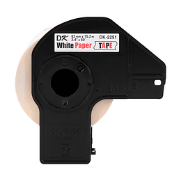 Etiqueta DK2251 continua Negro Rojo para QL-800 - DK2251