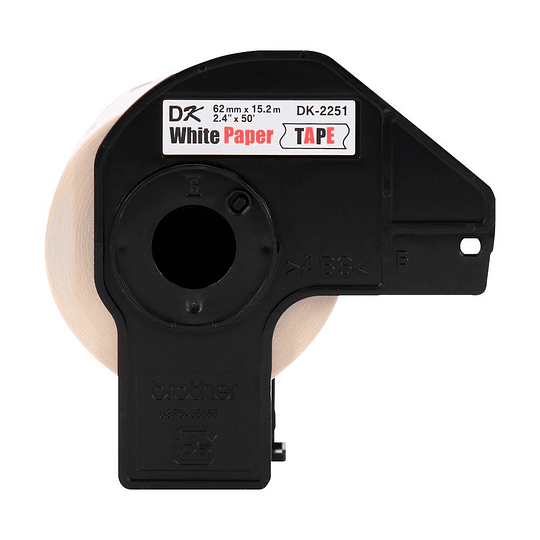 Etiqueta DK2251 continua Negro Rojo para QL-800 - DK2251