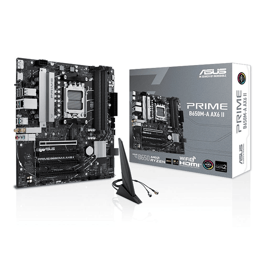 Tarjeta madre Asus Prime B650M-A AX6 II AM5 - PRIME B650M-A AX6 II