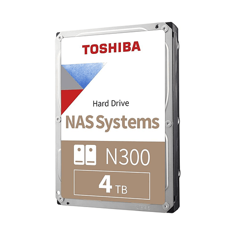 Disco Duro Toshiba Interno N300 to NAS 4TB7200RPM - HDWG740XZSTC