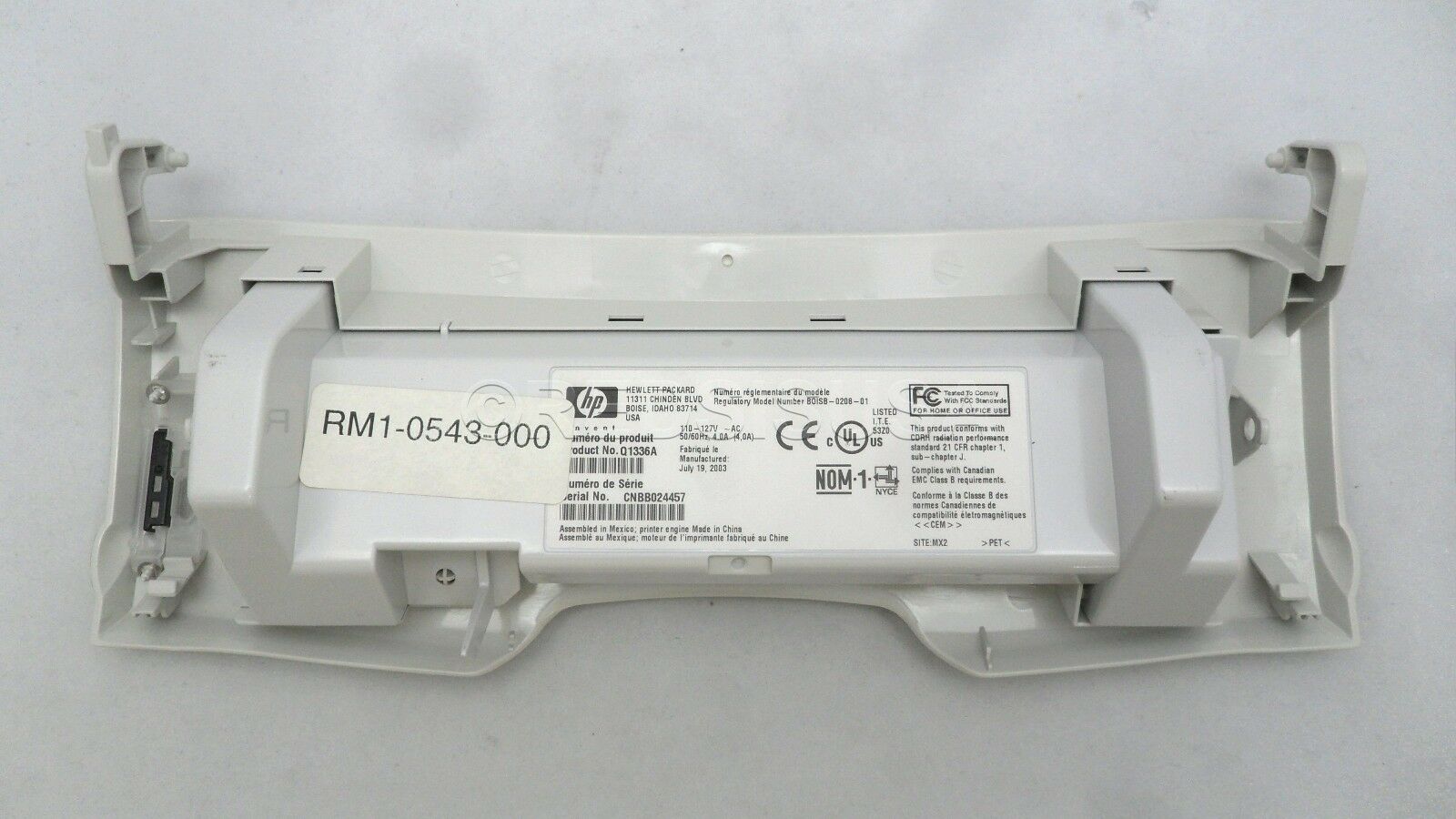 Toner Cartridge Door R RM1-0543 1