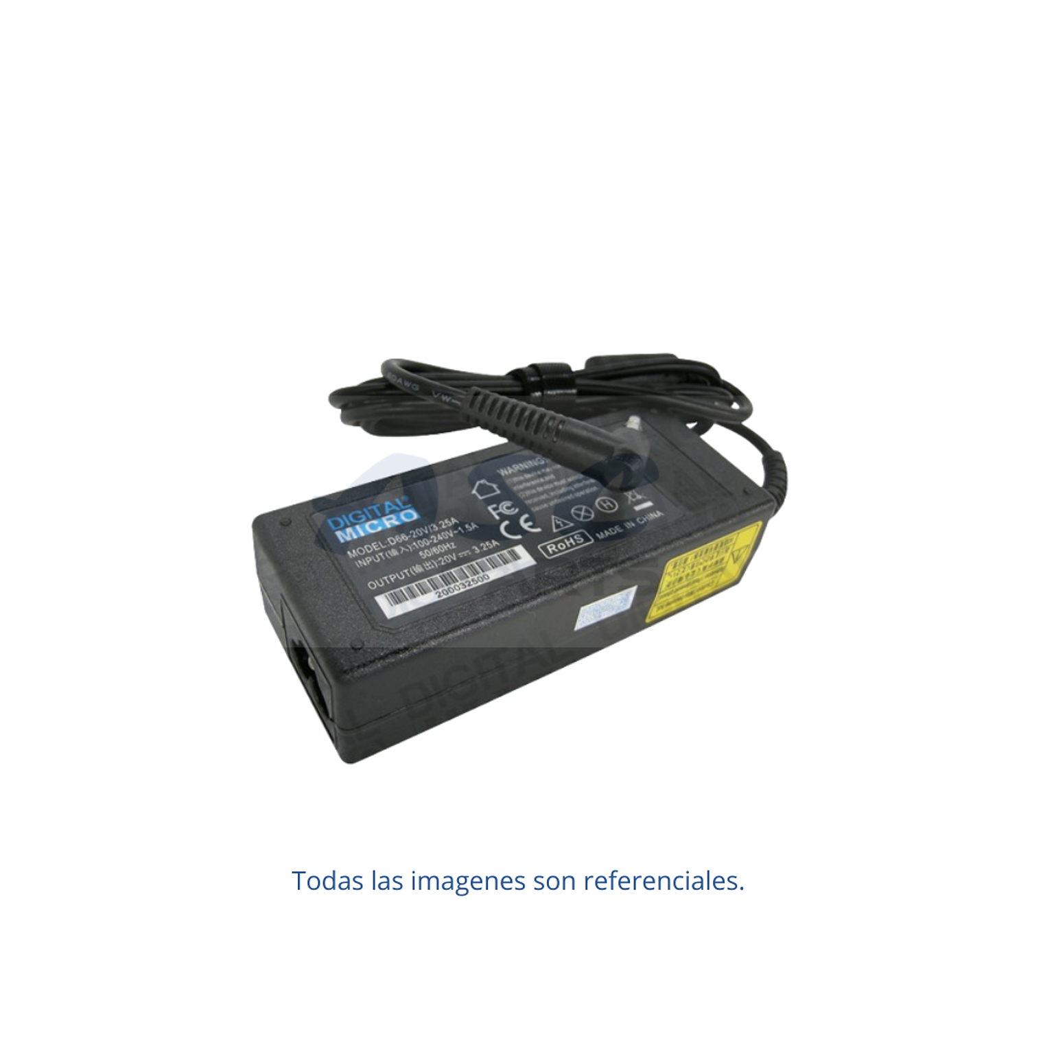 Cargador Alternativo Lenovo 65W 20V 3.25A Conector 4.0x1.7 1