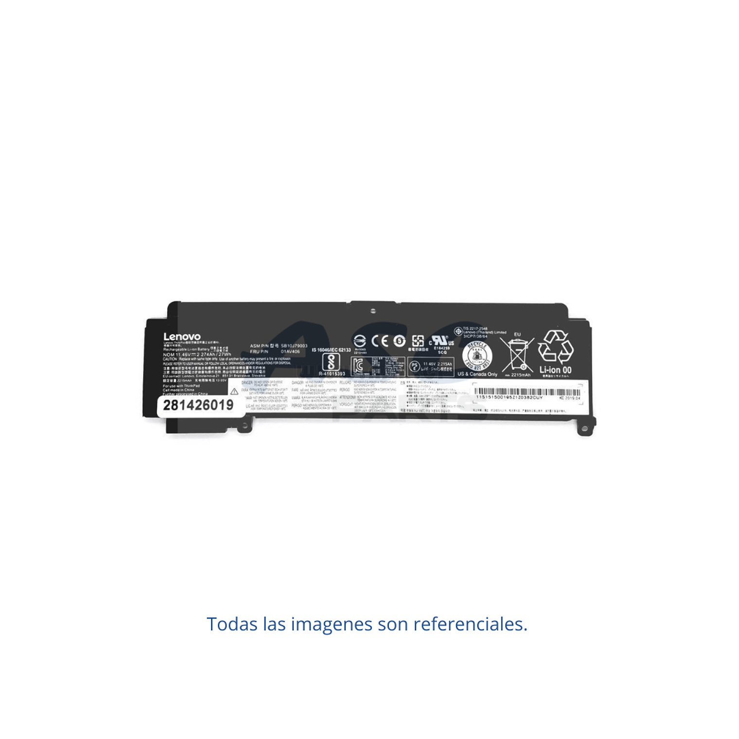 Bateria Original Lenovo T460S T47 01AV406 1