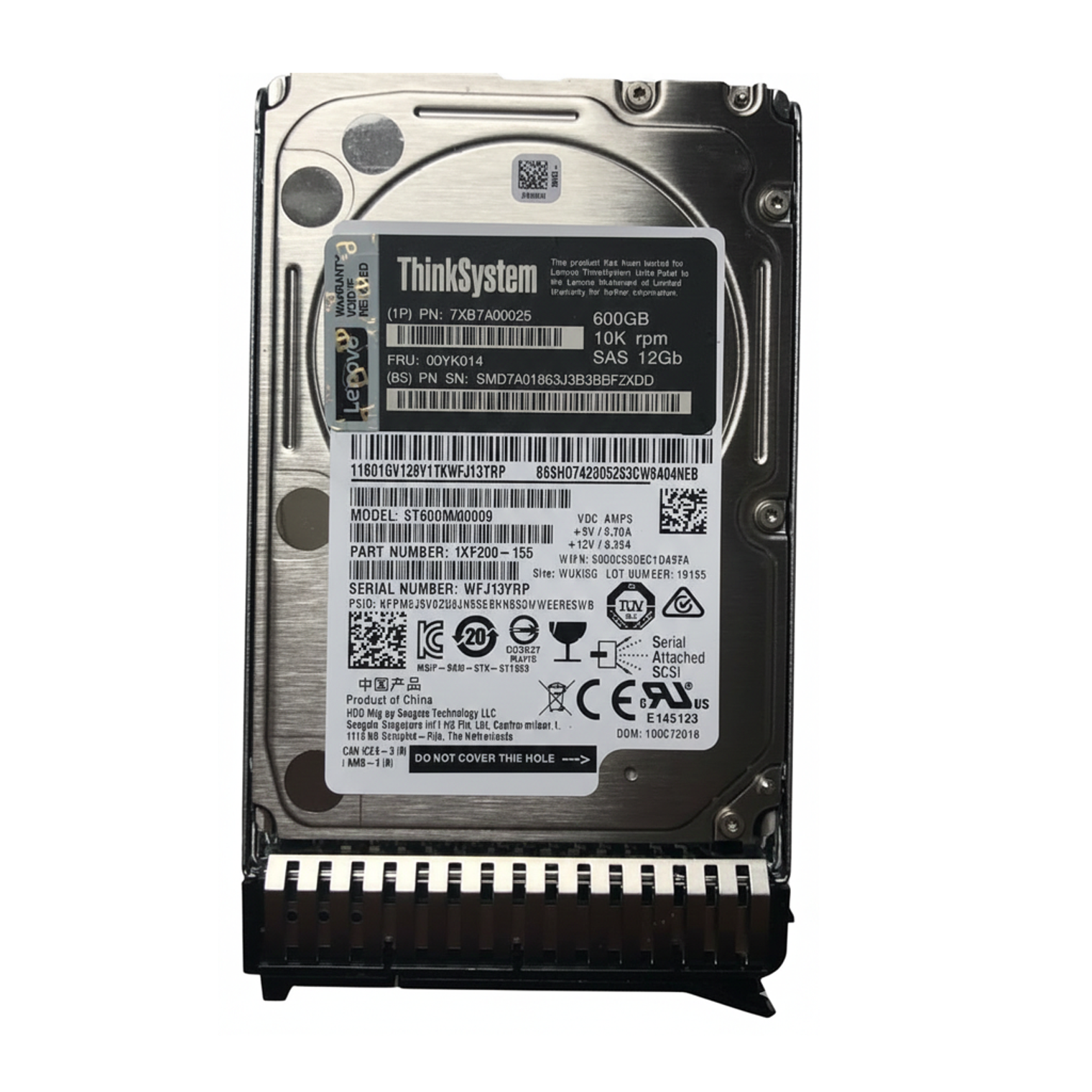 Disco Duro IBM/Lenovo 600GB 2,5'' SAS 12G 10K RPM Thinksystem 7XB7A00025 00YK014 1