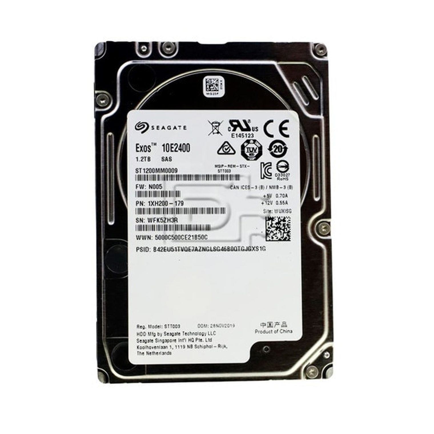 Disco Duro Seagate Enterprise 1.2TB 10K RPM SATA 12GB/S 128MB 4KN ST1200MM0009 1