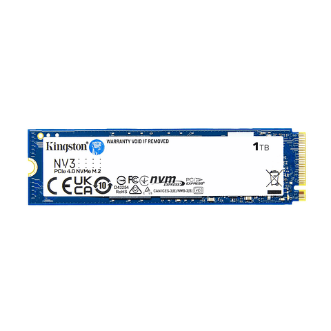 Unidad Kingston NV3 SSD 1TB PCI-E 4.0 x4 NVMe M.2 2280 6000MB/S SNV3S/1000G