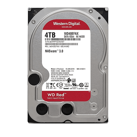 Disco Duro Interno Western Digital 4TB SATA 6GB/S 3,5'' 68JH4N1 WD40EFAX