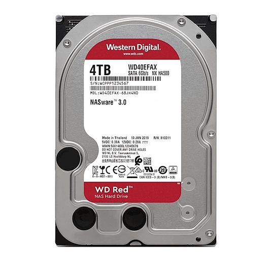 Disco Duro Interno Western Digital 4TB SATA 6GB/S 3,5'' 68JH4N1 WD40EFAX
