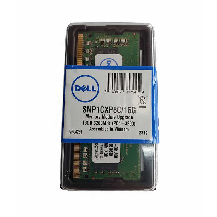 Memoria Dell Sodimm 16GB Ddr4-3200 Mhz Pc4-25600S 1.2V 260 Pin Snp1Cxp8C/16G Ab371022 1