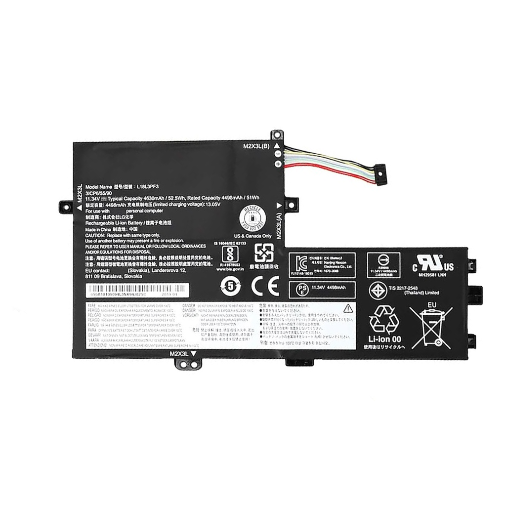 Bateria Para Lenovo Ideapad C340 S340-14Api S340-15Iwl 11.4V 52.5Wh L18L3Pf7 L18C3Pf7 1