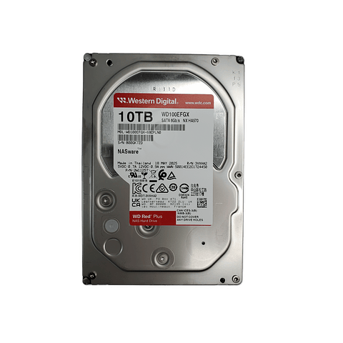 Disco Duro WD Red Plus 10TB 3.5” SATA III 6Gb/s 7200RPM WD100EFGX