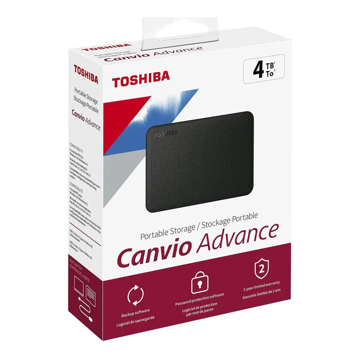 Disco Duro Toshiba 4TB Externo Canvio Advance Negr HDTCA40XK3CA 1