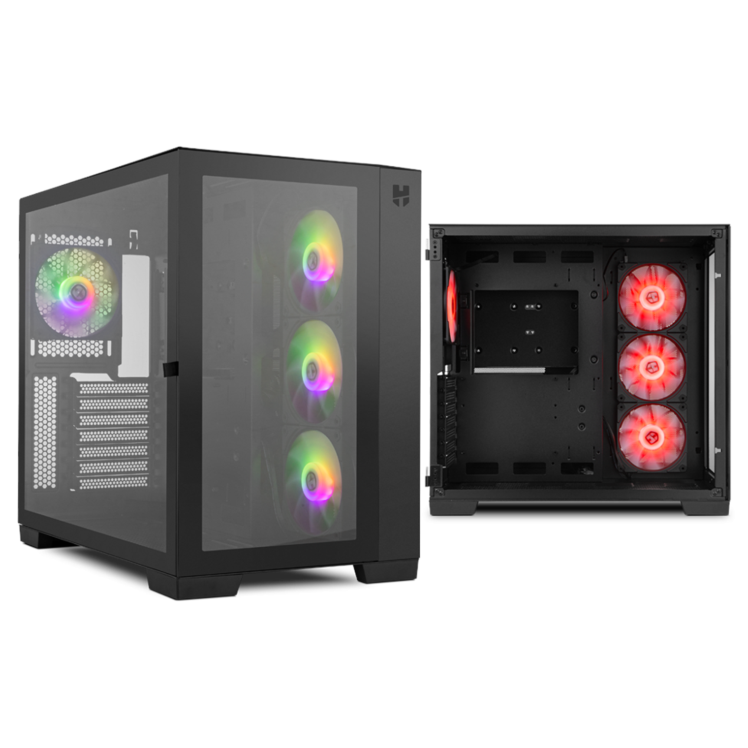Gabinete Gamer Hummer Astra Black Vidrio Templado 4 Ventiladores AERGB/S NXHUMMERRASTRABK 1