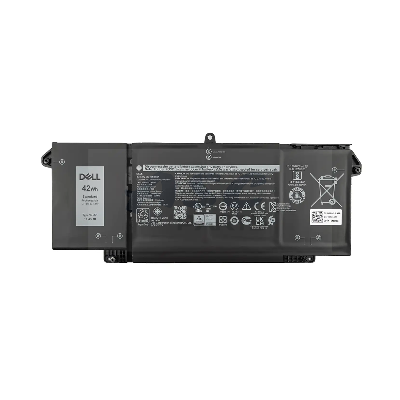 Bateria Dell Latitude 5320 7320 7420 7520 7Fmxv 4M1Jn 1Pp63 9Jm71 42Wh Hdgj8 1