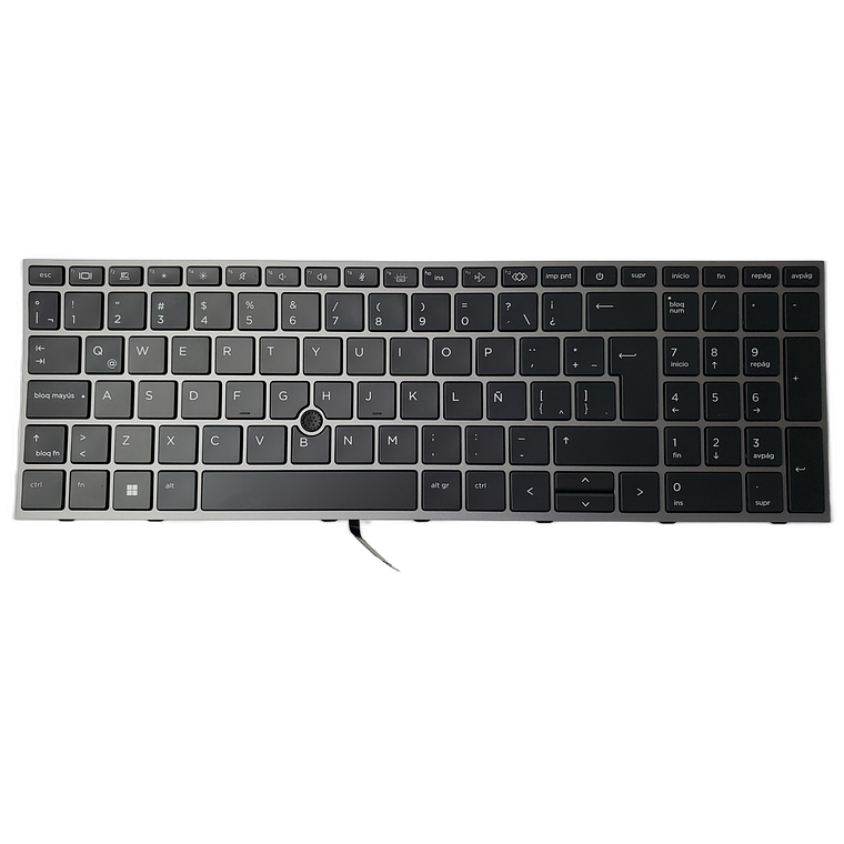 Teclado HP con Puntero Retroiluminado Español para ZBook Fury 15 G7 M17095-DH1 M17094-161 1