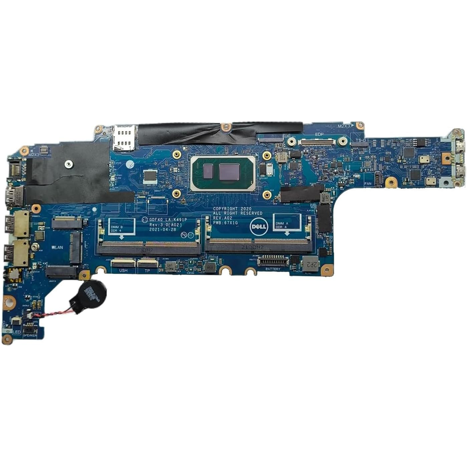 Placa Madre Dell Latitude 5420  i7-1165G7 GDF40 LA-K491P 035x97 35x97 1