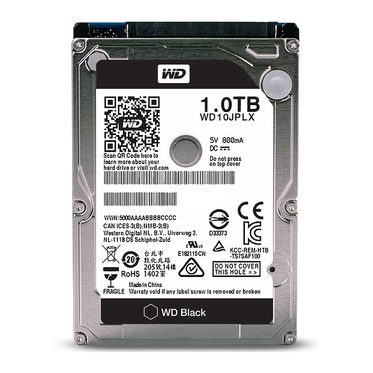 Disco Duro SATA HDD Western Digital 1TB 2,5