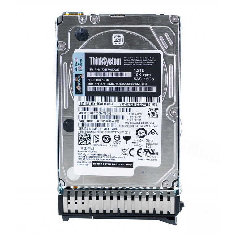 Disco Duro Lenovo 1.2TB 10K SAS 12G 512N 2.5