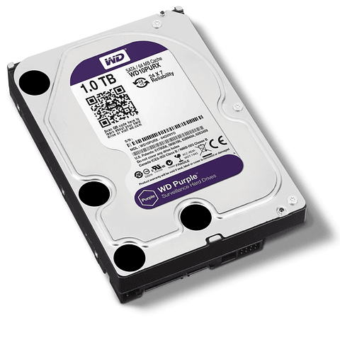 Disco Duro WD 1TB  3.5” SATA 64MB 7200RPM Purple WCC4M7Q0GXUS  WD10PURX